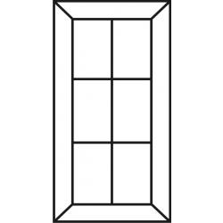 Saratoga French Lite Cabinet Door (6 Lites)